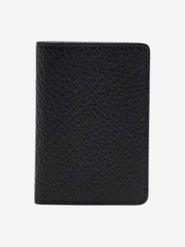 Bovine Leather Card Wallet Black - MAISON MARGIELA - BALAAN 4