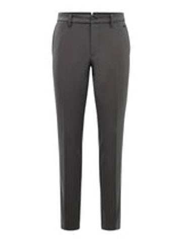 Men's Elote Bonded Fleece Golf Straight Pants Grey - J.LINDEBERG - BALAAN 1