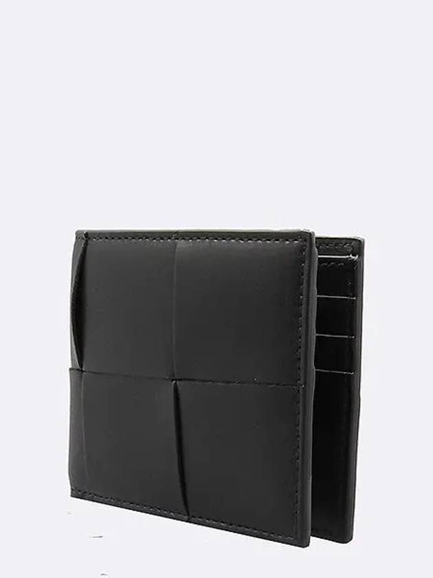 649603 Intrecciato Cassette Black Leather 6 Credits Men s Bicycle Wallet - BOTTEGA VENETA - BALAAN 3