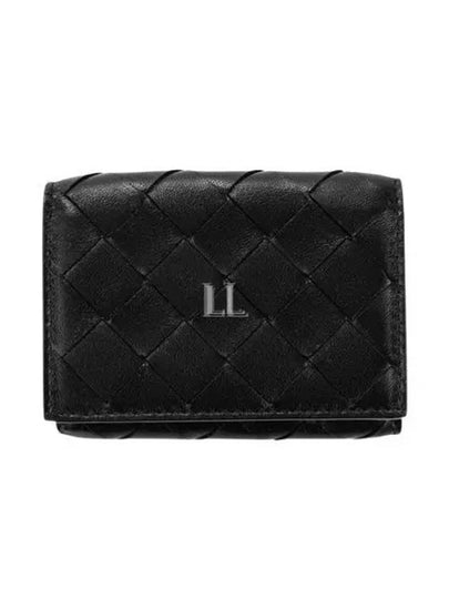 Intrecciato Continental Leather Half Wallet Black - BOTTEGA VENETA - BALAAN 2