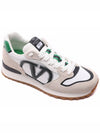 V Logo Face Low Top Sneakers White - VALENTINO - BALAAN 4