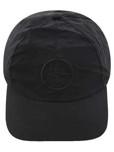 Nylon Metal 6 Panel Ball Cap Black - STONE ISLAND - BALAAN 1