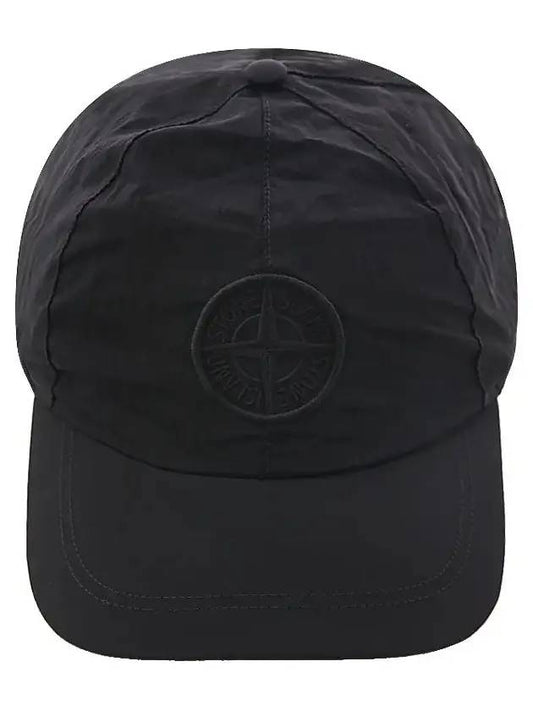 embroidered logo ball cap black - STONE ISLAND - BALAAN 1