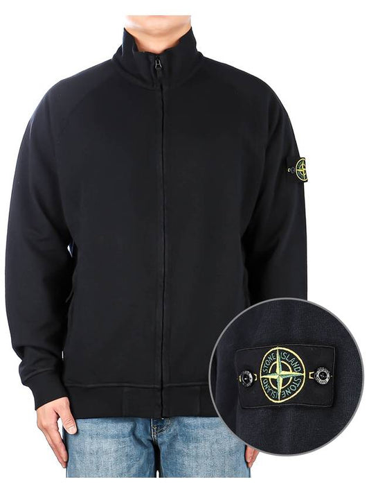 Compass Patch Zip-Up Jacket Navy - STONE ISLAND - BALAAN 2