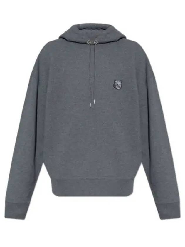 Bold Fox Head Patch Oversize Hoodie Grey - MAISON KITSUNE - BALAAN 2