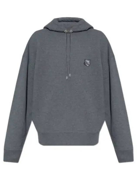 Bold Fox Head Patch Oversize Hoodie Grey - MAISON KITSUNE - BALAAN 2