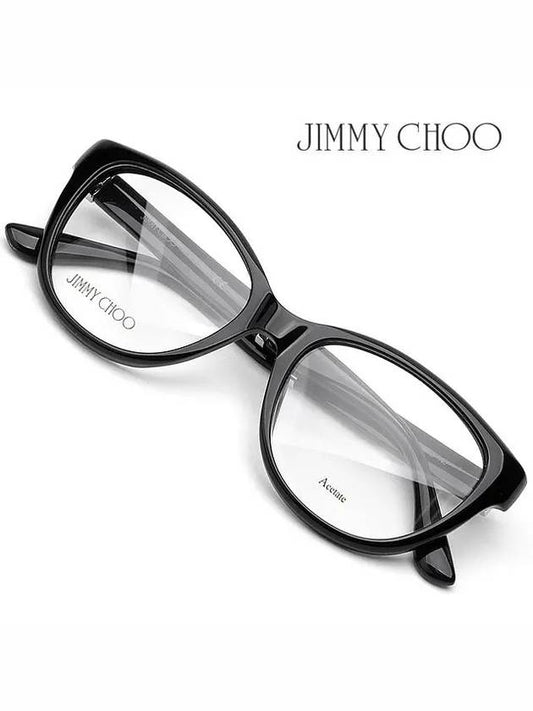 Glasses frame JC179 FA3 cat eye round horn rim - JIMMY CHOO - BALAAN 1
