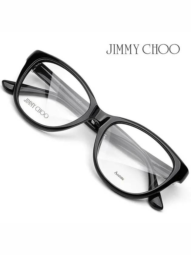 Glasses frame JC179 FA3 cat eye round horn rim - JIMMY CHOO - BALAAN 2