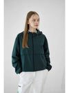 Smile Heart Hooded Windbreaker Deep Green - GOXO - BALAAN 4