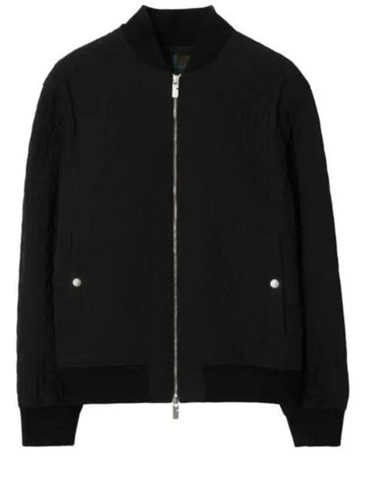 Quilted Bomber Jacket Black - BURBERRY - BALAAN 2