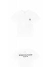 M243TS07701W Back Logo Cotton Short Sleeve T shirt White Women TR - WOOYOUNGMI - BALAAN 4