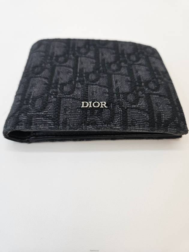 Oblique Black Jacquard Men s Bicycle Wallet 2OBBH027YSE H03E - DIOR - BALAAN 6