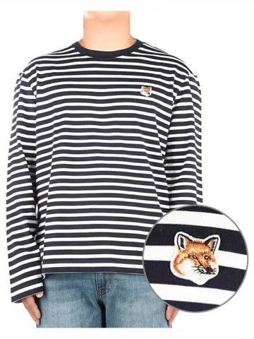 Men s Fox Head Patch Long Sleeve T Shirt 271018 - MAISON KITSUNE - BALAAN 1