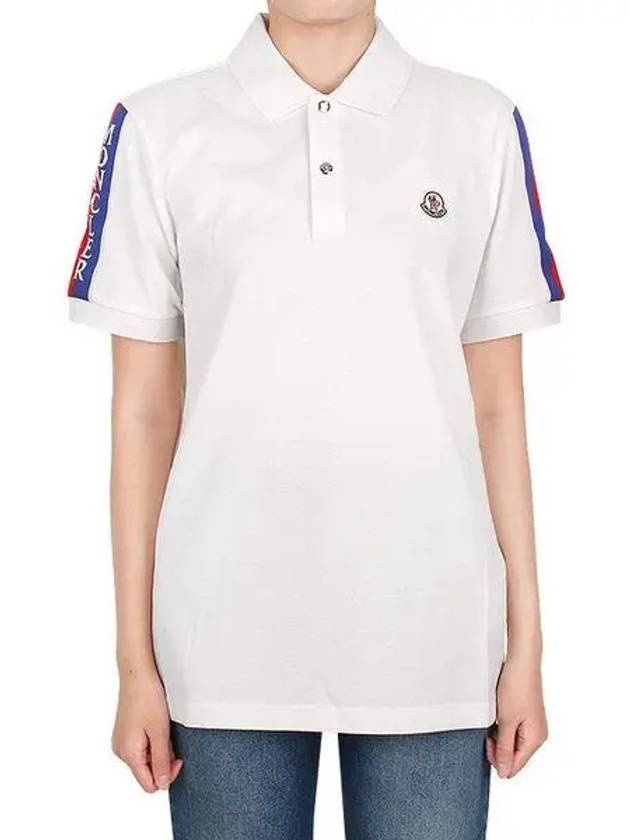 Patch logo cotton PK tee 8A00020 899UR 032 1106100 - MONCLER - BALAAN 1