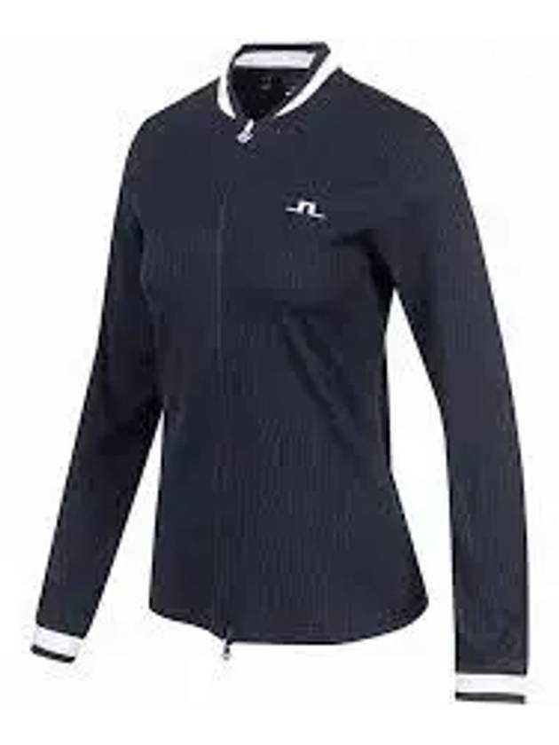 Women's Leonor Mid Layer Golf Zip-Up Jacket Navy - J.LINDEBERG - BALAAN 2