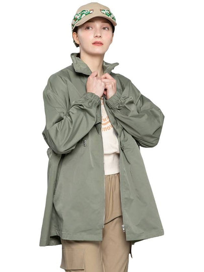 Doyou Know MC Women s Stand Collar Loose Fit Khaki Safari Jacket DO6242WB42 - DOYOUKNOWMC GOLF WEAR - BALAAN 2