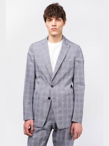 Men's Check Jacket Gray 201204459168975 - DRIES VAN NOTEN - BALAAN 1