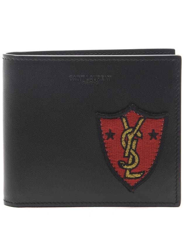 17FW Men's Logo Shield Patch Bicycle Wallet 361320_BXRA6_1083_17F - SAINT LAURENT - BALAAN 1