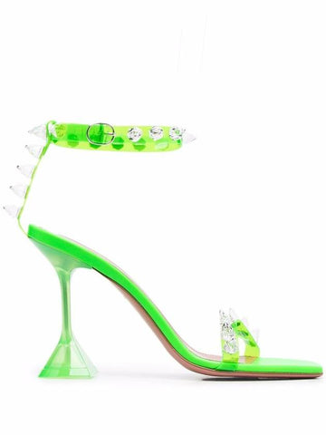 Amina Muaddi Sandals Green - AMINA MUADDI - BALAAN 1