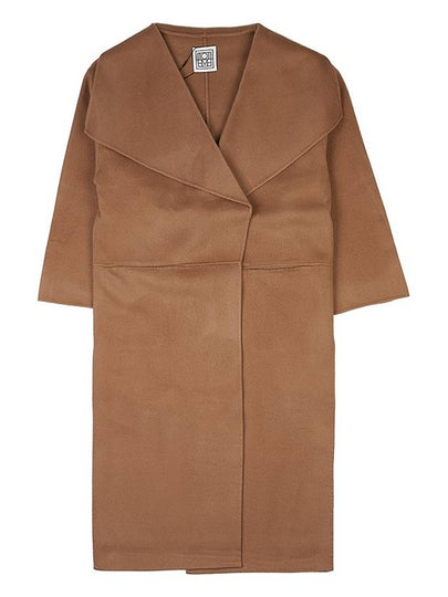 Signature Wool Cashmere Single Coat Camel - TOTEME - BALAAN 2