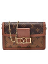 Dauphine Chain Cross Bag Brown - LOUIS VUITTON - BALAAN.