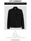 Men's Lens Wappen Tyrone Overfit Long Sleeve Shirt Jacket Black - CP COMPANY - BALAAN 3