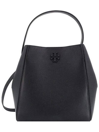 Logo Leather Bucket Bag Black - TORY BURCH - BALAAN 2