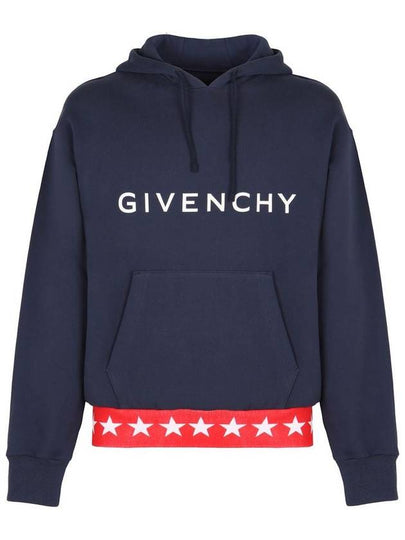 Boxy Fit Hoodie Deep Blue - GIVENCHY - BALAAN 2