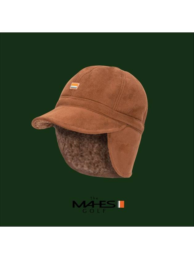 Logo ball cap earmuff cap Orange label suede fleece earmuff cap EC00737 - MAHES - BALAAN 2