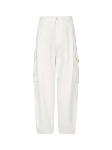 Men s Striped Tissue Cargo Pants Ivory 271237 - EMPORIO ARMANI - BALAAN 1