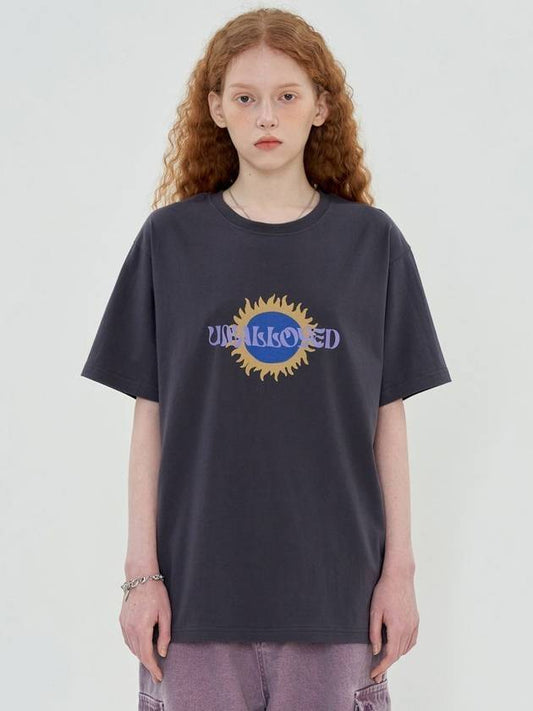 Sun Logo T-Shirt Charcoal - UNALLOYED - BALAAN 1