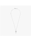 Insigne Pave Cross Rhodium Necklace White - SWAROVSKI - BALAAN 3