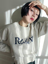 Lettering Logo Sweatshirt OATMEAL - RUBATI - BALAAN 3