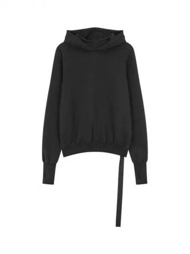 MEN DRKSHDW Back Drawstring Hooded Sweatshirt Black 270667 - RICK OWENS - BALAAN 1