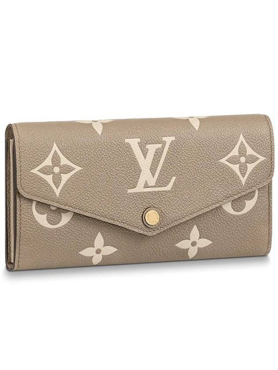 Sarah Monogram Empreinte Long Wallet Brown - LOUIS VUITTON - BALAAN 2