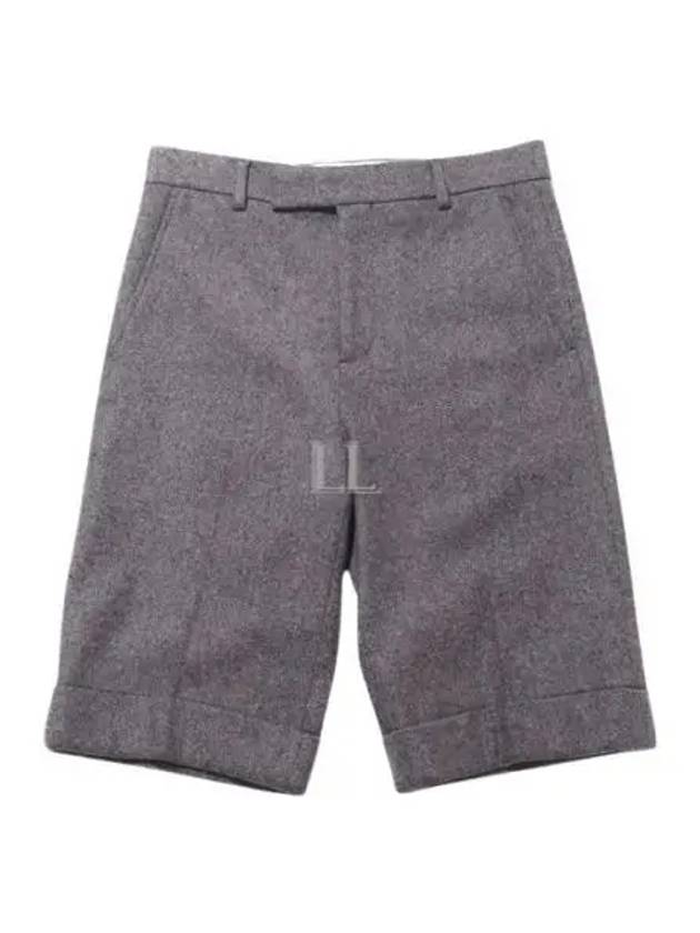 Cashmere Blend Shorts Light Grey - GUCCI - BALAAN 2