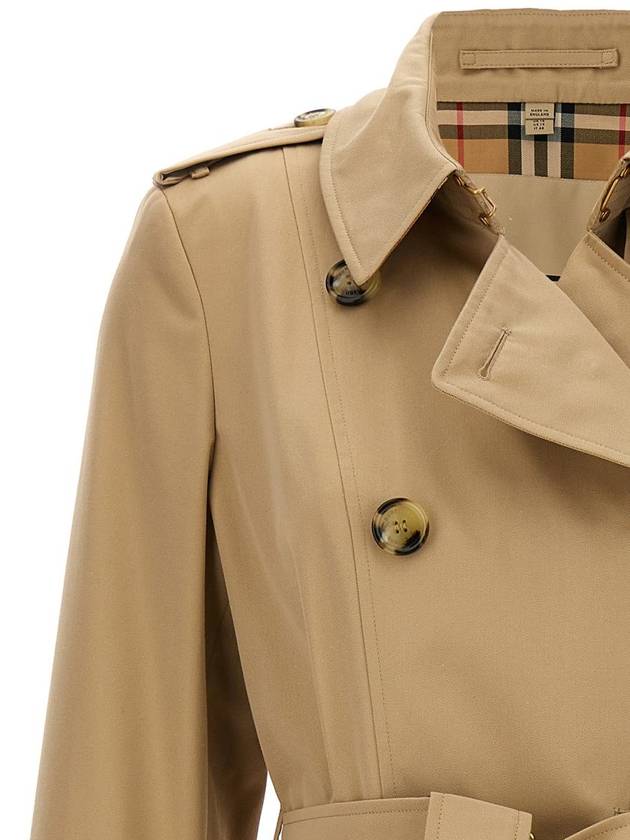 Short Chelsea Heritage Trench Coat Beige - BURBERRY - BALAAN 5