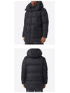 Logo Applique Nylon Puffer Coat Black - BURBERRY - BALAAN 6