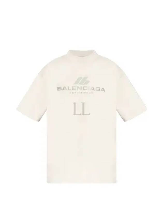 Activewear Medium Fit Short Sleeve T-Shirt White - BALENCIAGA - BALAAN 2