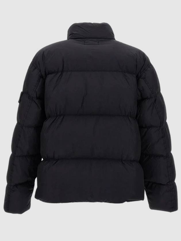 Garment Dyed Crinkle Reps Down Padding Navy - STONE ISLAND - BALAAN 8