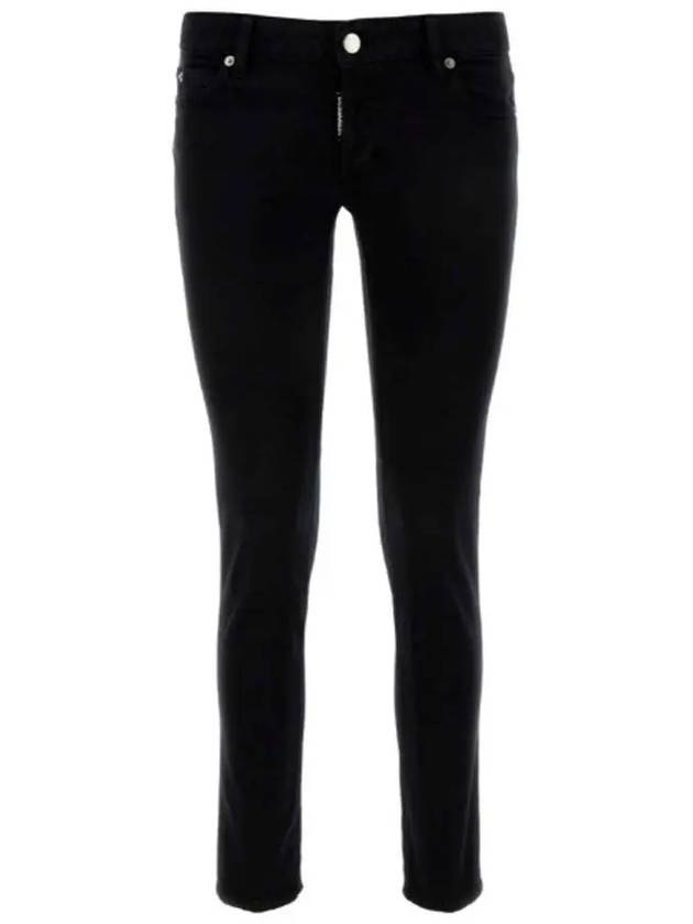 Jennifer Cropped Skinny Jeans Black - DSQUARED2 - BALAAN 2