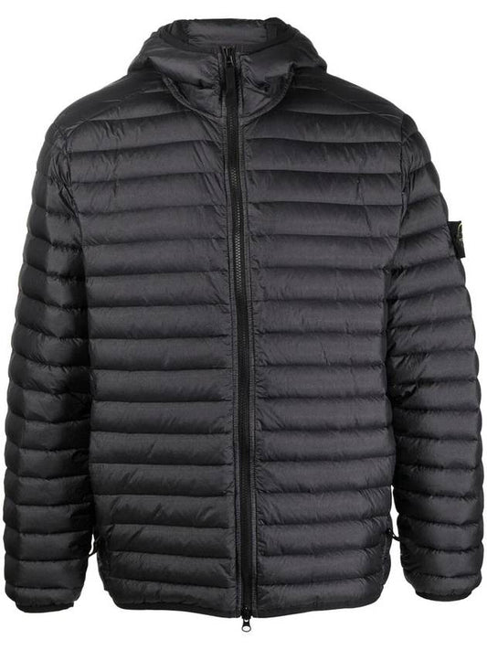 Loom Woven Chambers R-Nylon Down-TC Packable Jacket Charcoal Grey - STONE ISLAND - BALAAN 2