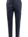 Compass Badge Cargo Straight Pants Blue - STONE ISLAND - BALAAN 2