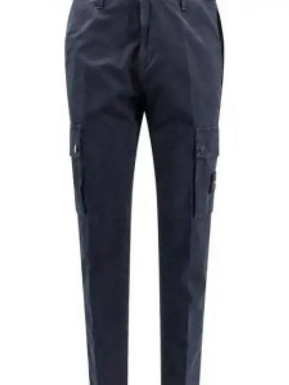 Compass Badge Cargo Straight Pants Blue - STONE ISLAND - BALAAN 2