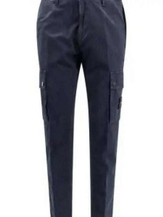 Compass Badge Cargo Straight Pants Blue - STONE ISLAND - BALAAN 2