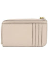 Alphabet Half Zipper Leather Card Wallet Cream - CHLOE - BALAAN 4