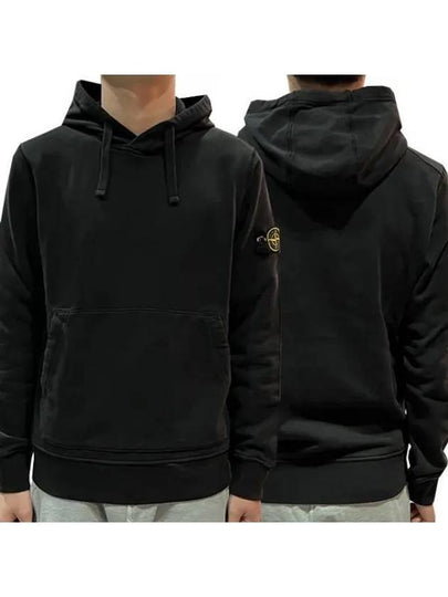 Wappen Patch Classic Fleece Hoodie Black - STONE ISLAND - BALAAN 2