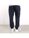 Garment Dyed Cotton Fleece Track Pants Navy - STONE ISLAND - BALAAN 5