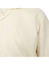 Logo Zip-Up Hoodie Cream - GANNI - BALAAN 11