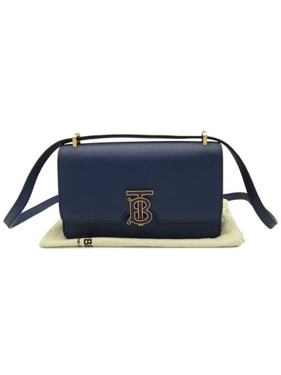 Blue Leather Grainy Mini TB Cross Bag 8063125 - BURBERRY - BALAAN 2